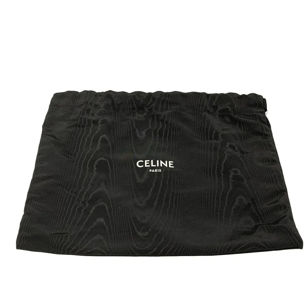 Celine Teen Soft 16 (Seau) Shoulder Bag 196852DJ9.01NA Beige Navy Fabric Leather